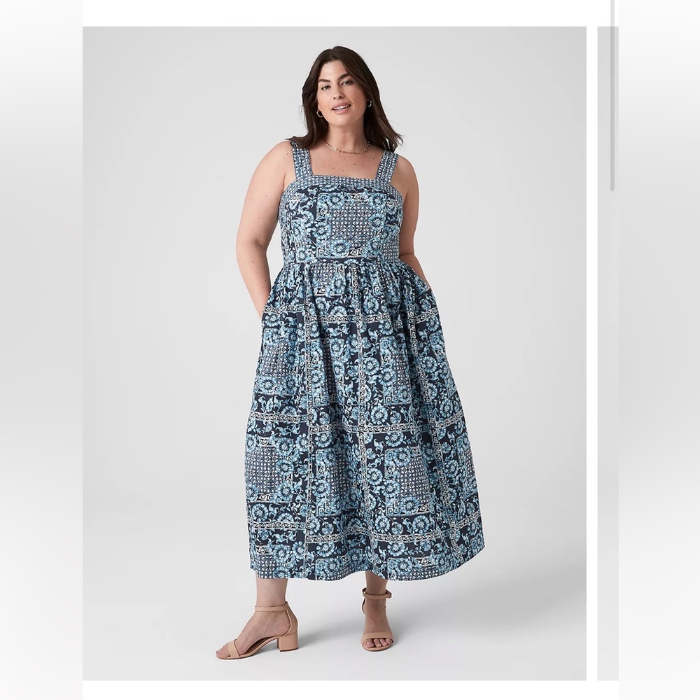 Lane Bryant Quit Print Dress